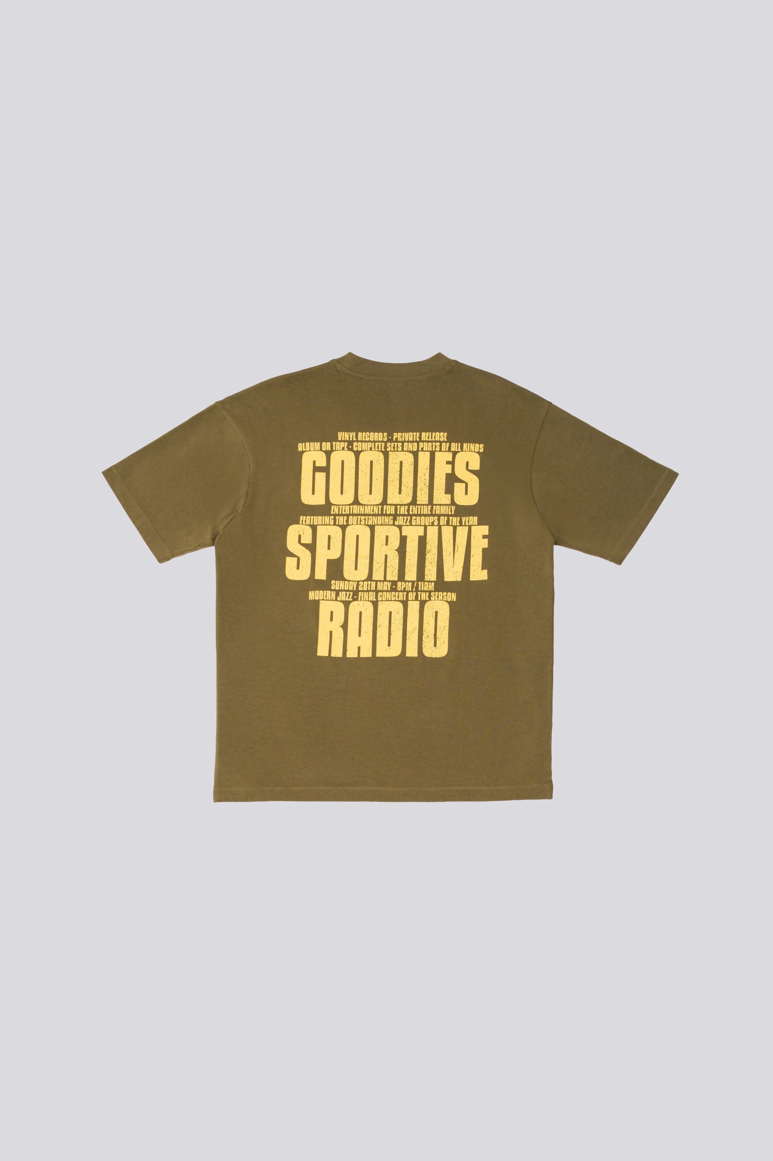 Goodies Sportive - Sportive Radio T-shirt - Khaki - Kubanna
