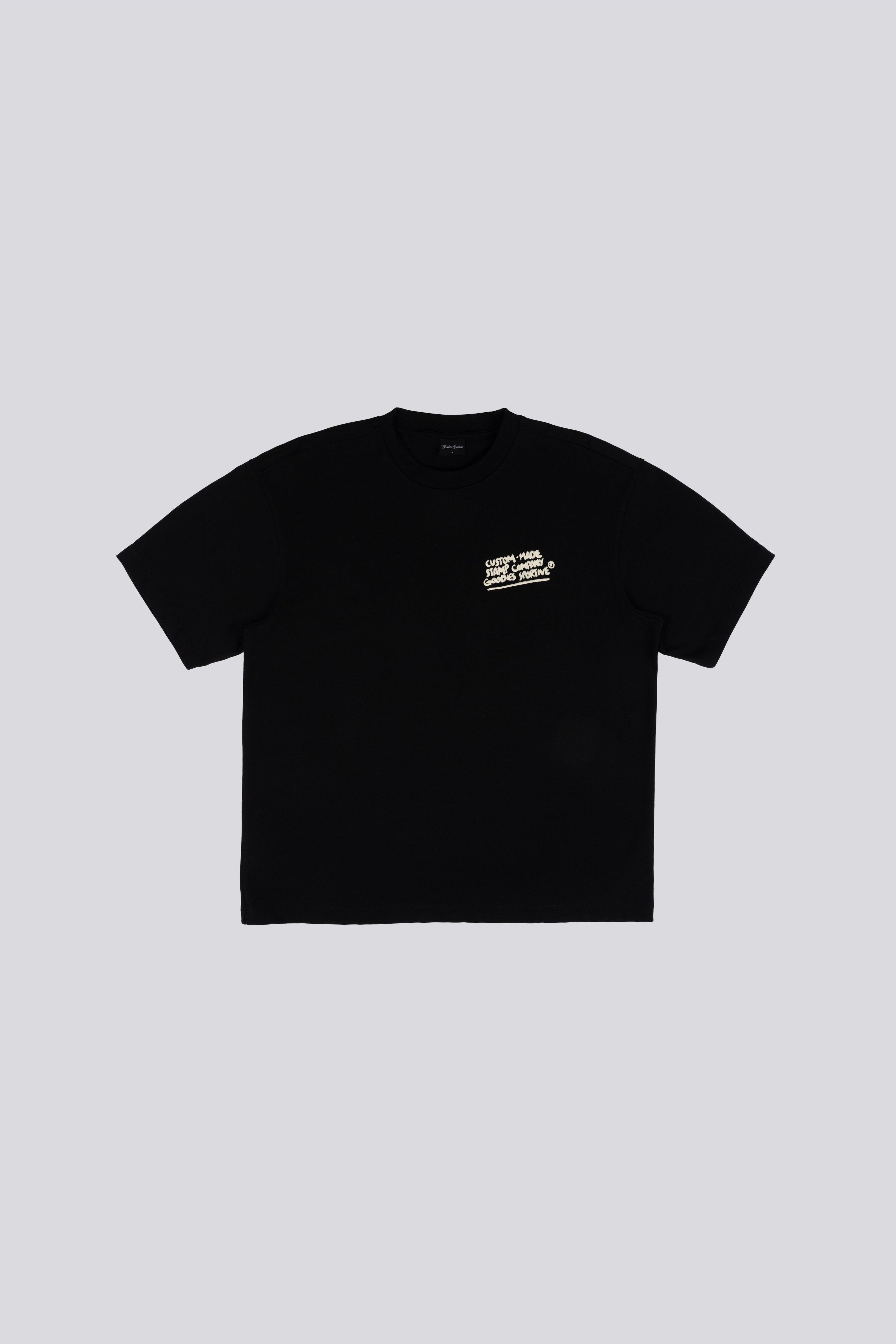 Goodies Sportive | Stamp Company T-shirt - Black - Kubanna