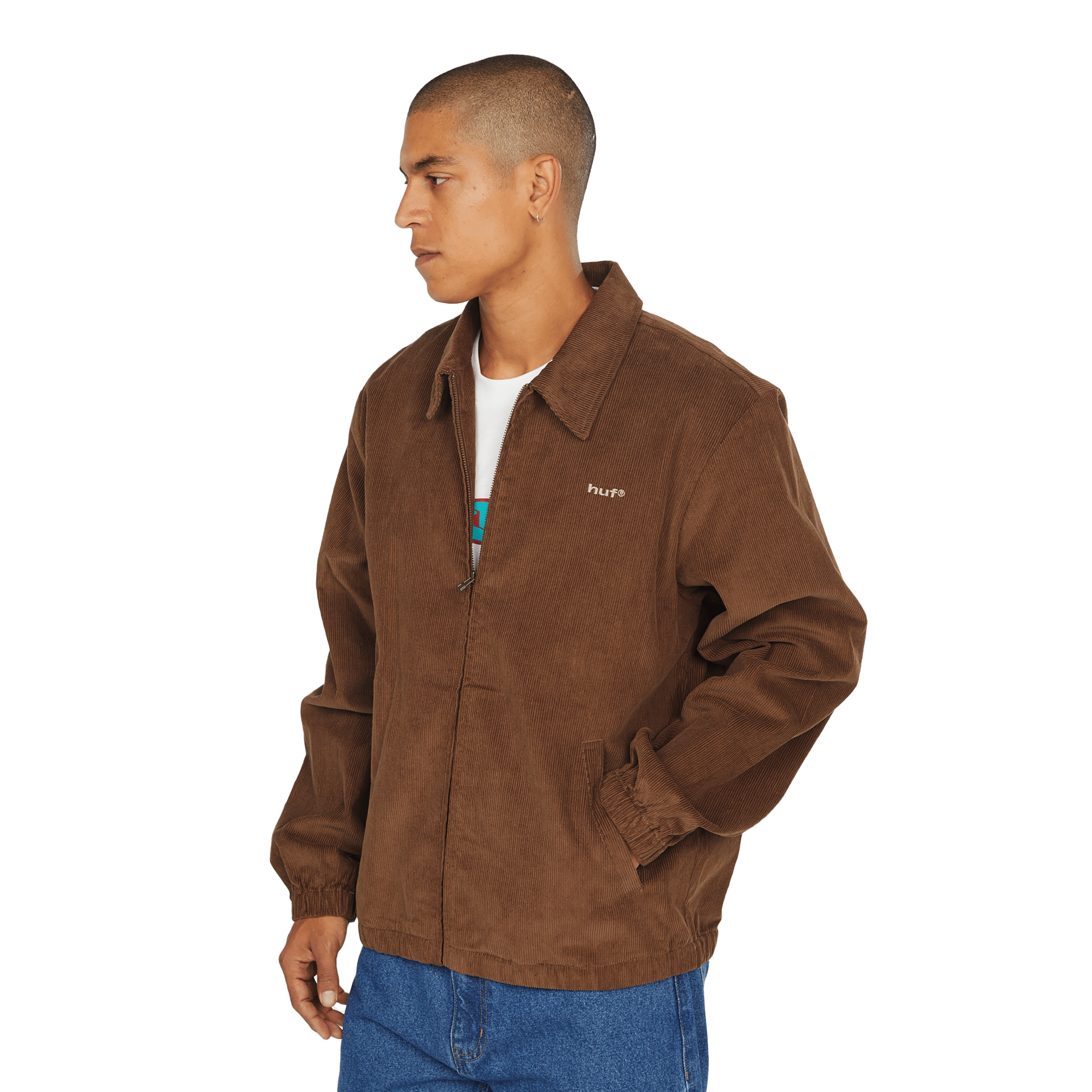 HUF 89 Corduroy Shop Jacket - Chocolate - Kubanna