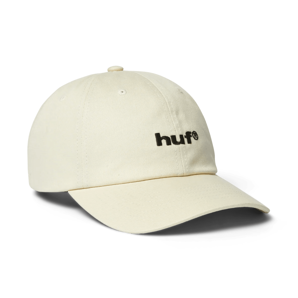 HUF | 89 Embroidered 6 - Panel Hat – Cream/Black - Kubanna