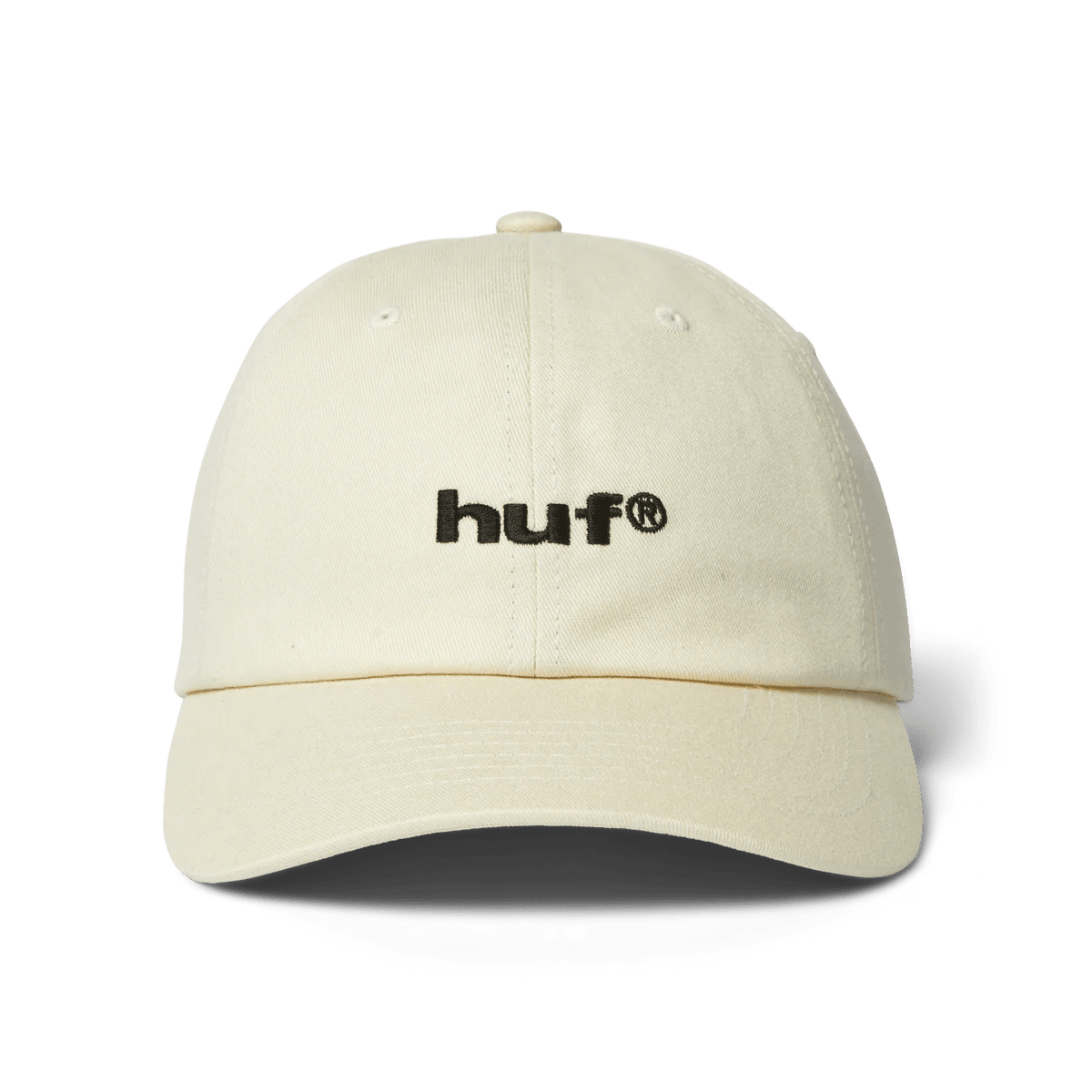 HUF | 89 Embroidered 6 - Panel Hat – Cream/Black - Kubanna