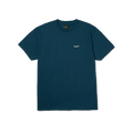 HUF | 89 Embroidered T-shirt – Harbor Blue/White - Kubanna