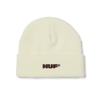 HUF All Caps Cuff Beanie - Cream - Kubanna