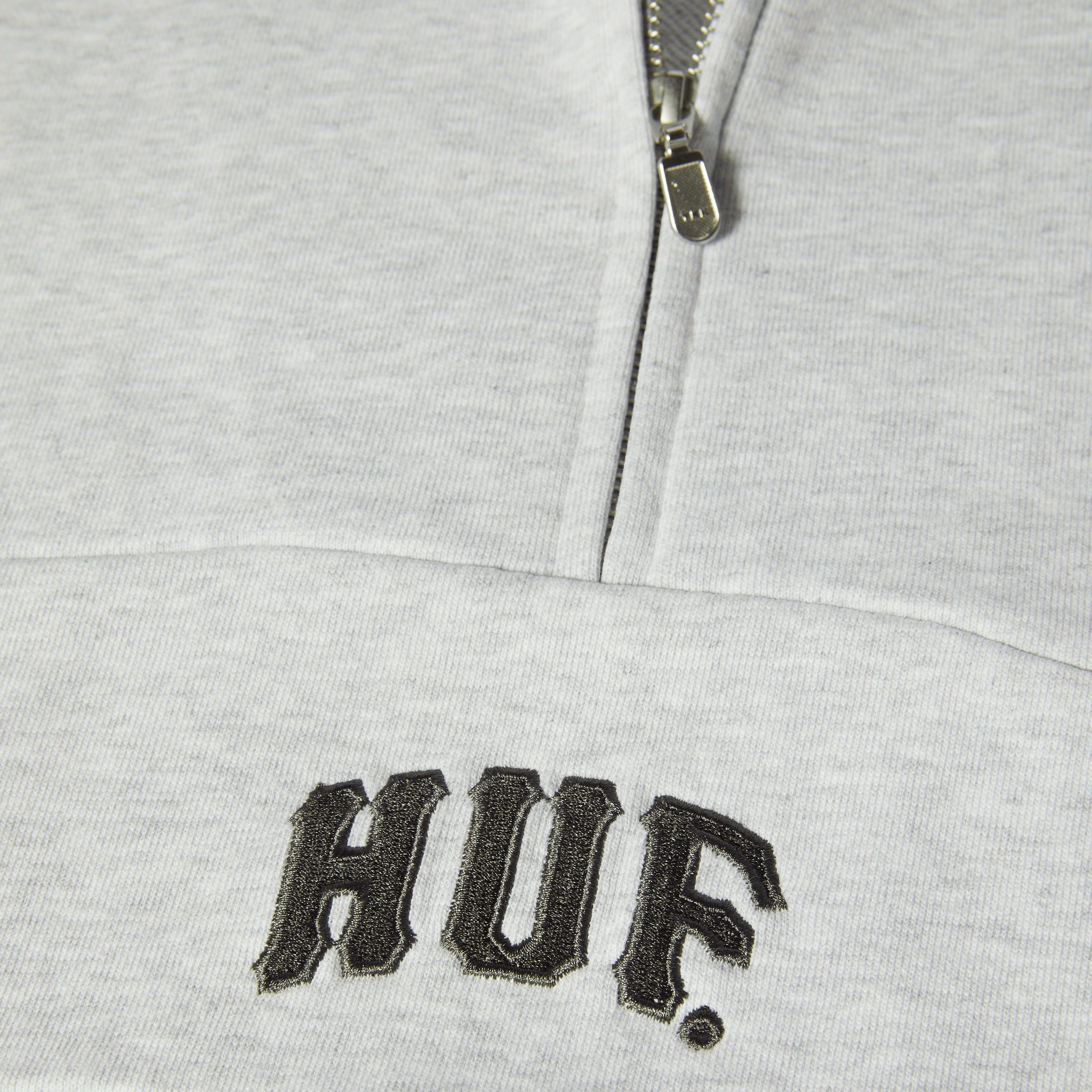 HUF Arch Enzyme 1/4 Zip Fleece - Heather Grey - Kubanna