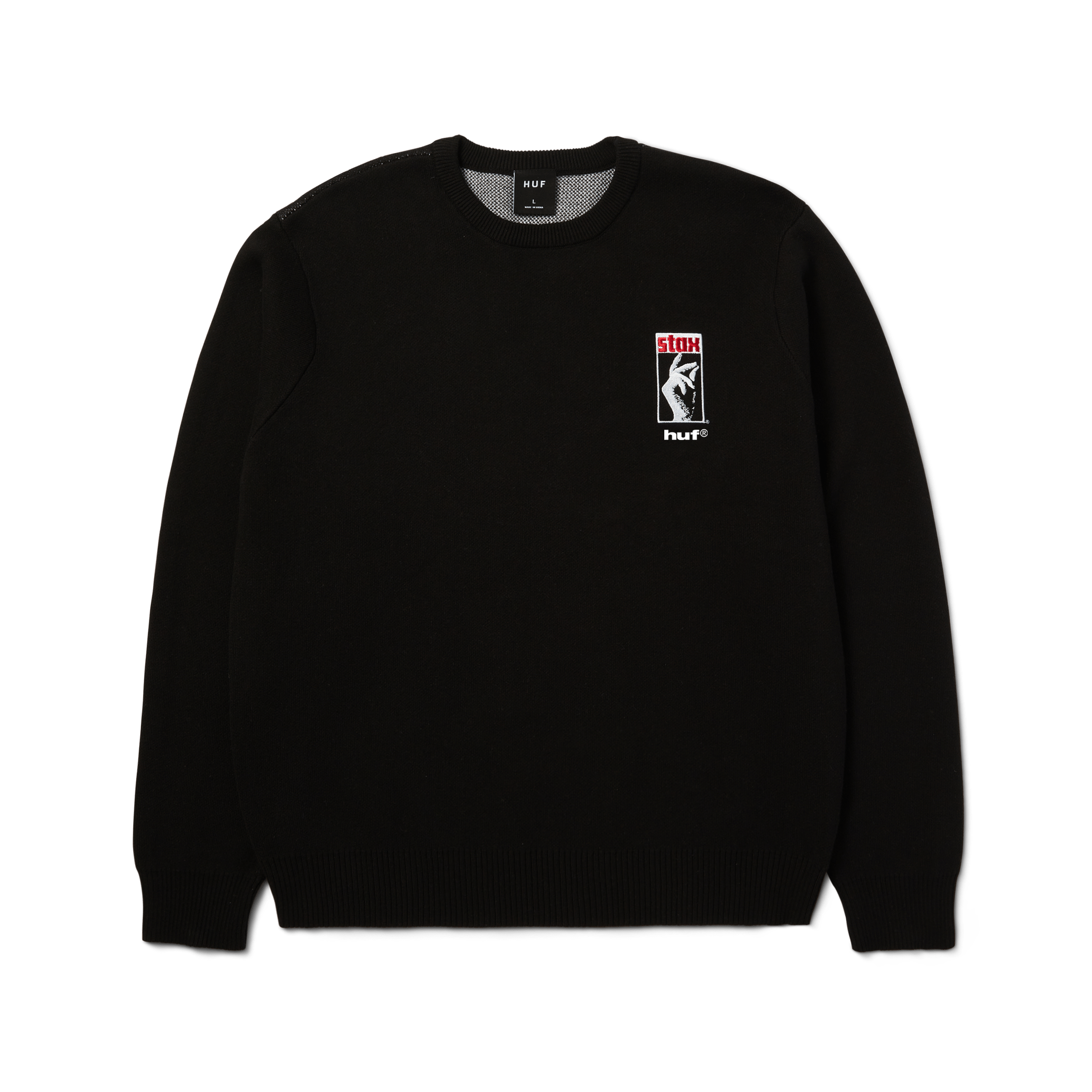 HUF Black Moses Knit Sweater - Black - Kubanna