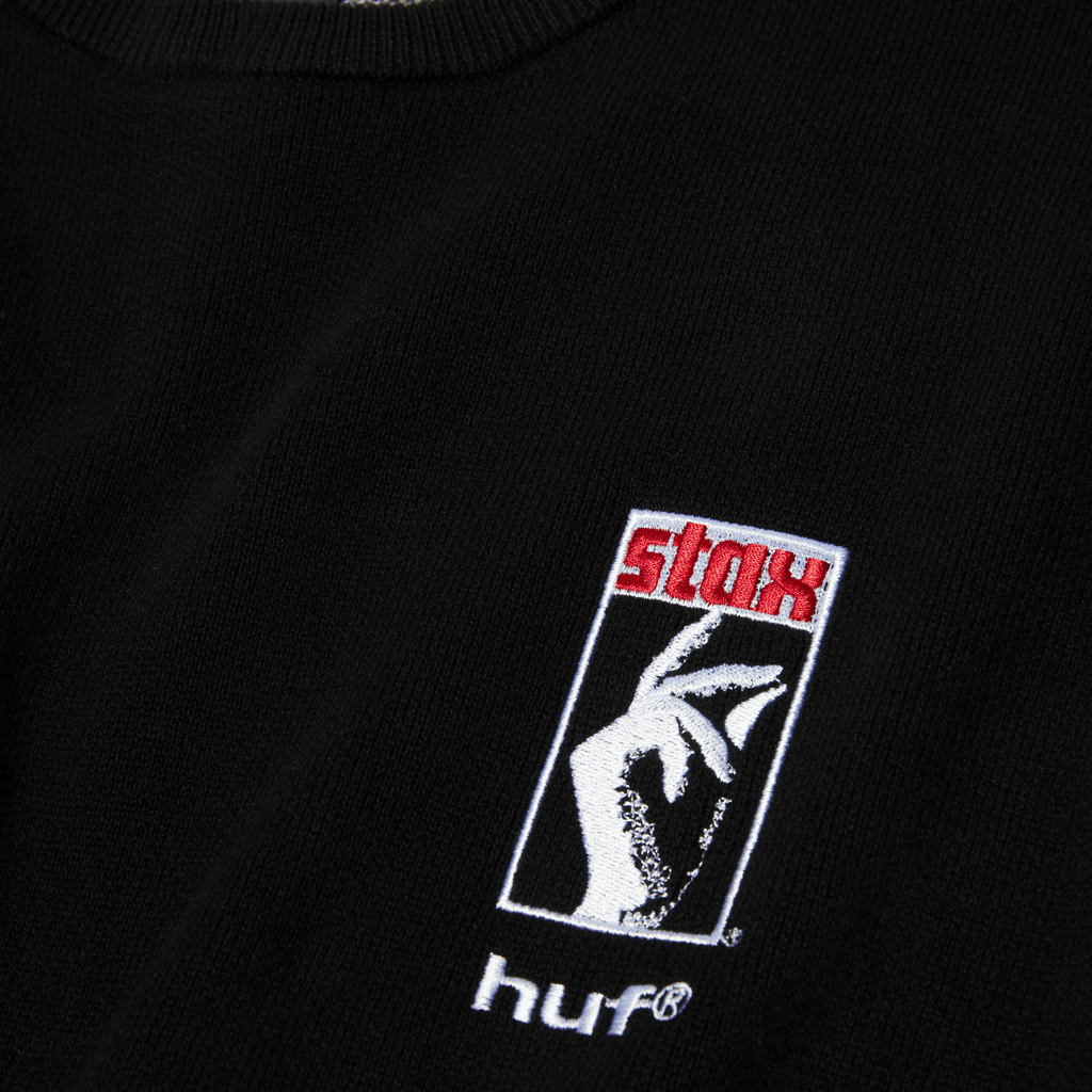 HUF Black Moses Knit Sweater - Black - Kubanna
