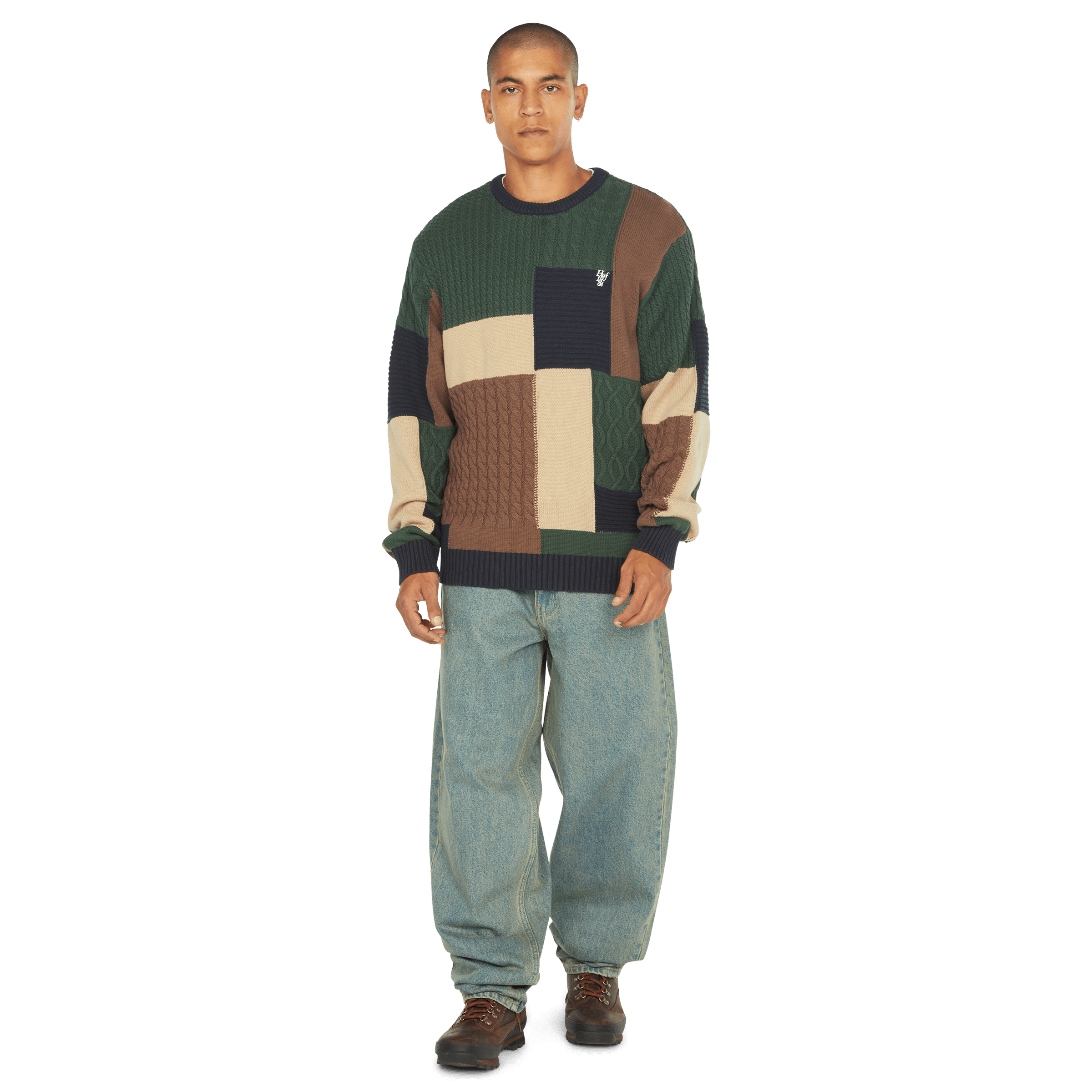 HUF Columbia Cable Knit Sweater - Multi - Kubanna