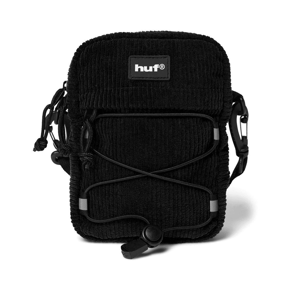 HUF | Corduroy Bowery Side Bag – Black - Kubanna