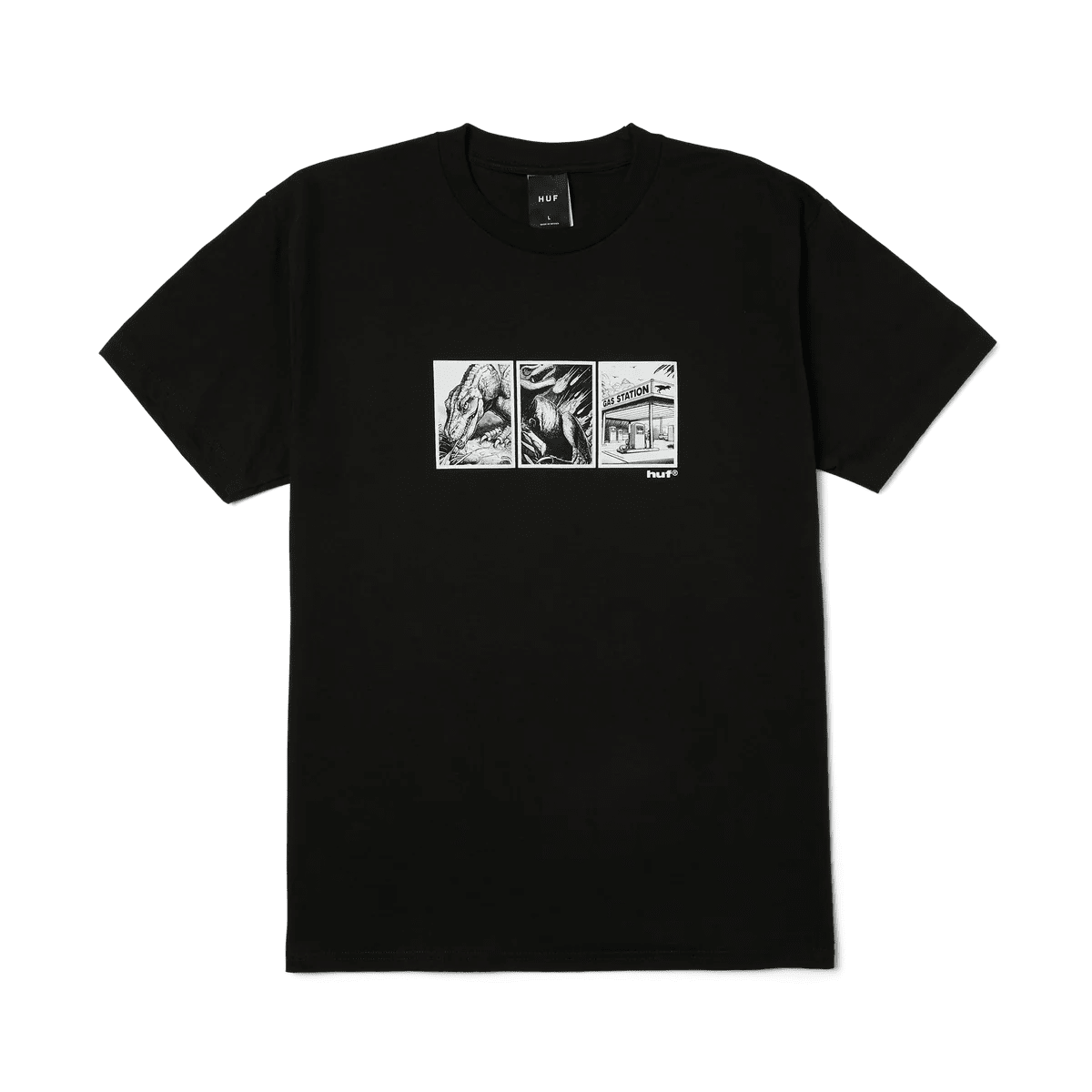 HUF | Fossil Fuel T-shirt – Black - Kubanna