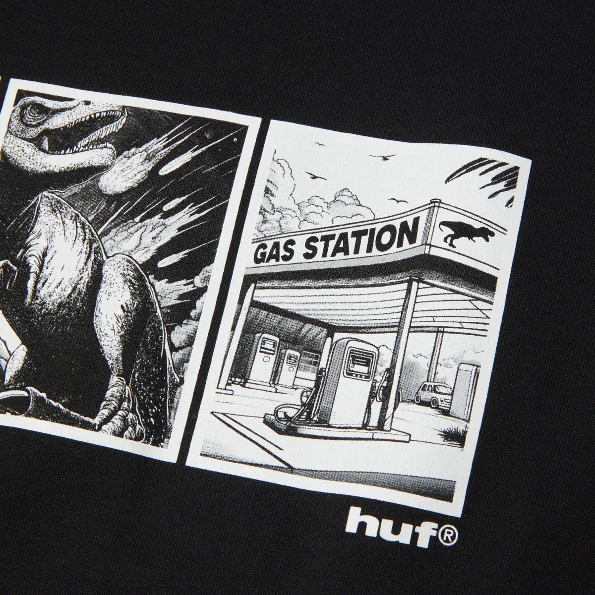 HUF | Fossil Fuel T-shirt – Black - Kubanna