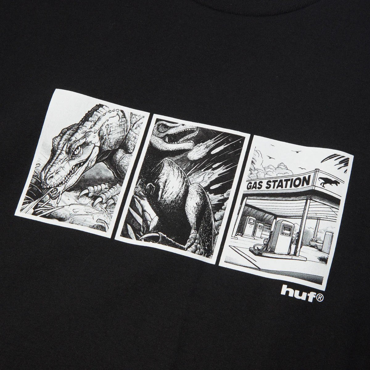 HUF | Fossil Fuel T-shirt – Black - Kubanna