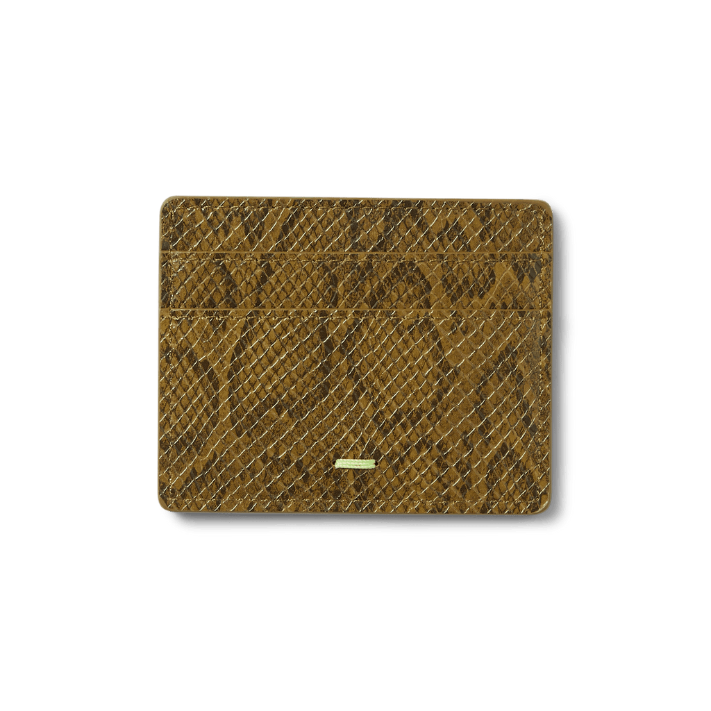 HUF Fuck It Snakeskin Cardholder - Green - Kubanna