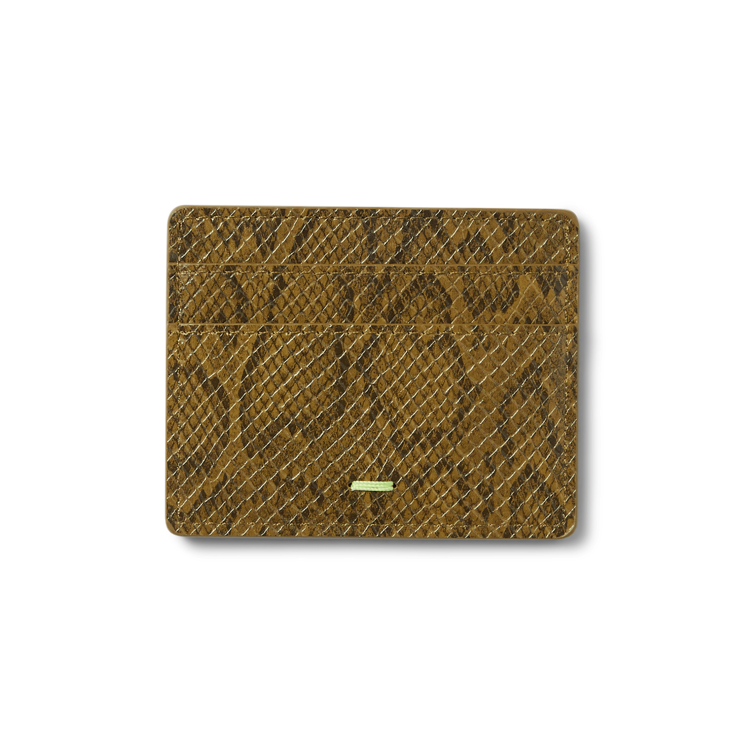 HUF Fuck It Snakeskin Cardholder - Green - Kubanna