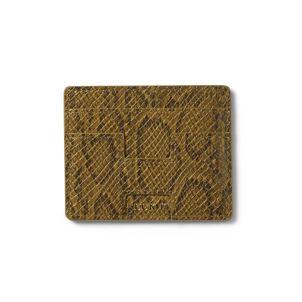 HUF Fuck It Snakeskin Cardholder - Green - Kubanna