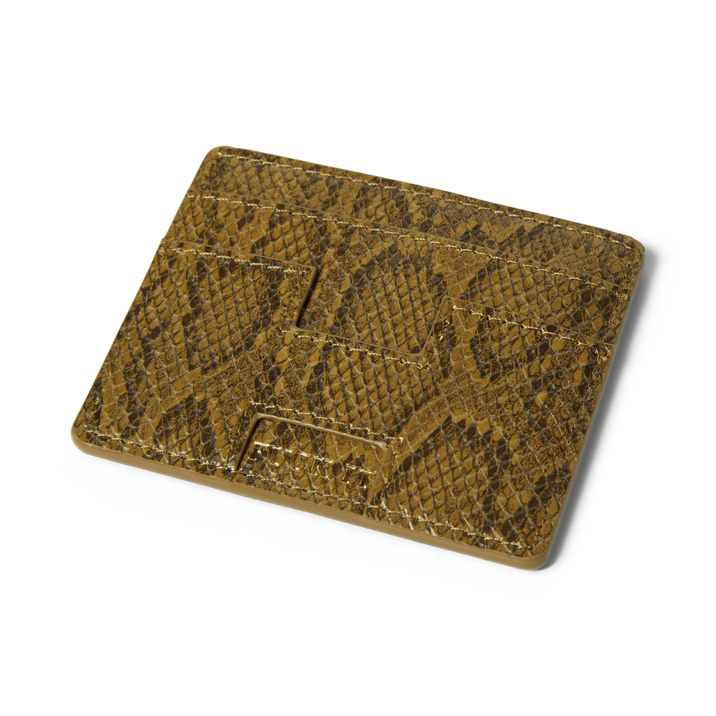 HUF Fuck It Snakeskin Cardholder - Green - Kubanna