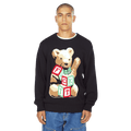 HUF Gift Bear Intarsia Sweater - Black - Kubanna