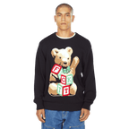 HUF Gift Bear Intarsia Sweater - Black - Kubanna