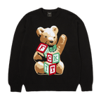 HUF Gift Bear Intarsia Sweater - Black - Kubanna