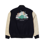 HUF Global Transit Varsity Jacket - Navy - Kubanna