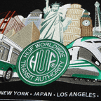 HUF Global Transit Varsity Jacket - Navy - Kubanna