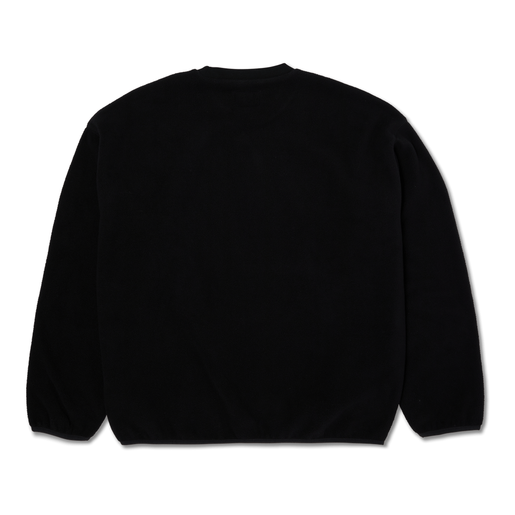 HUF H Dot Polar Fleece Crewneck - Black - Kubanna
