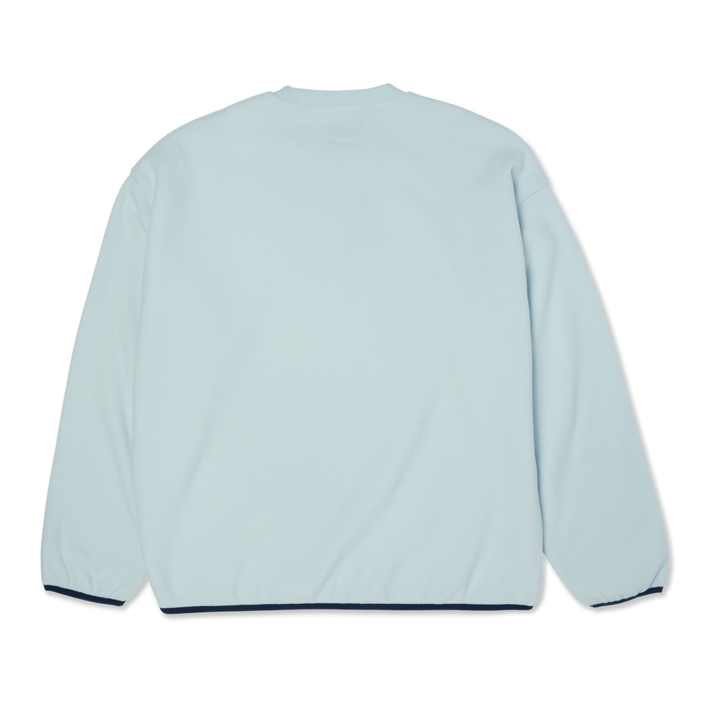 HUF H Dot Polar Fleece Crewneck - Sky - Kubanna