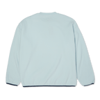 HUF H Dot Polar Fleece Crewneck - Sky - Kubanna