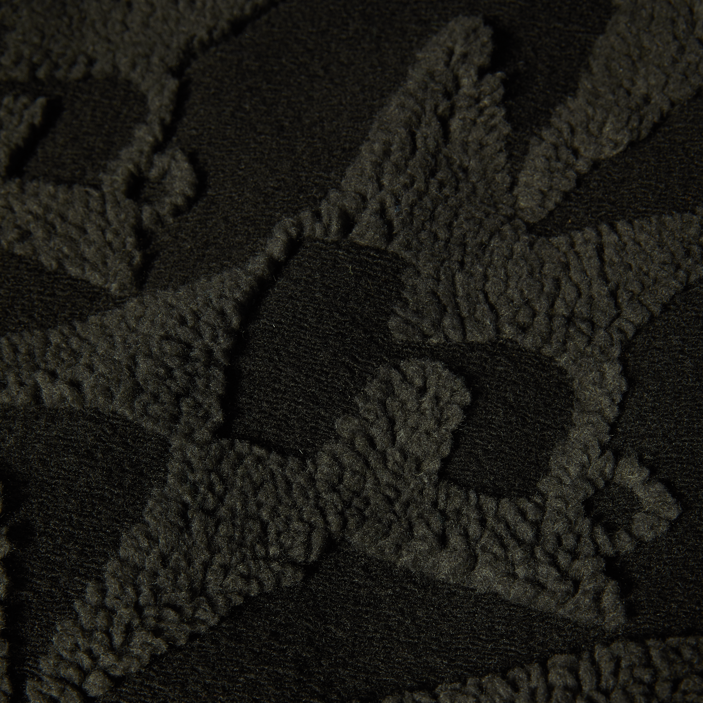 HUF H Star Repeat High Pile Jacket - Black - Kubanna