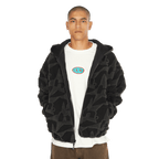 HUF H Star Repeat High Pile Jacket - Black - Kubanna