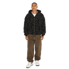 HUF H Star Repeat High Pile Jacket - Black - Kubanna