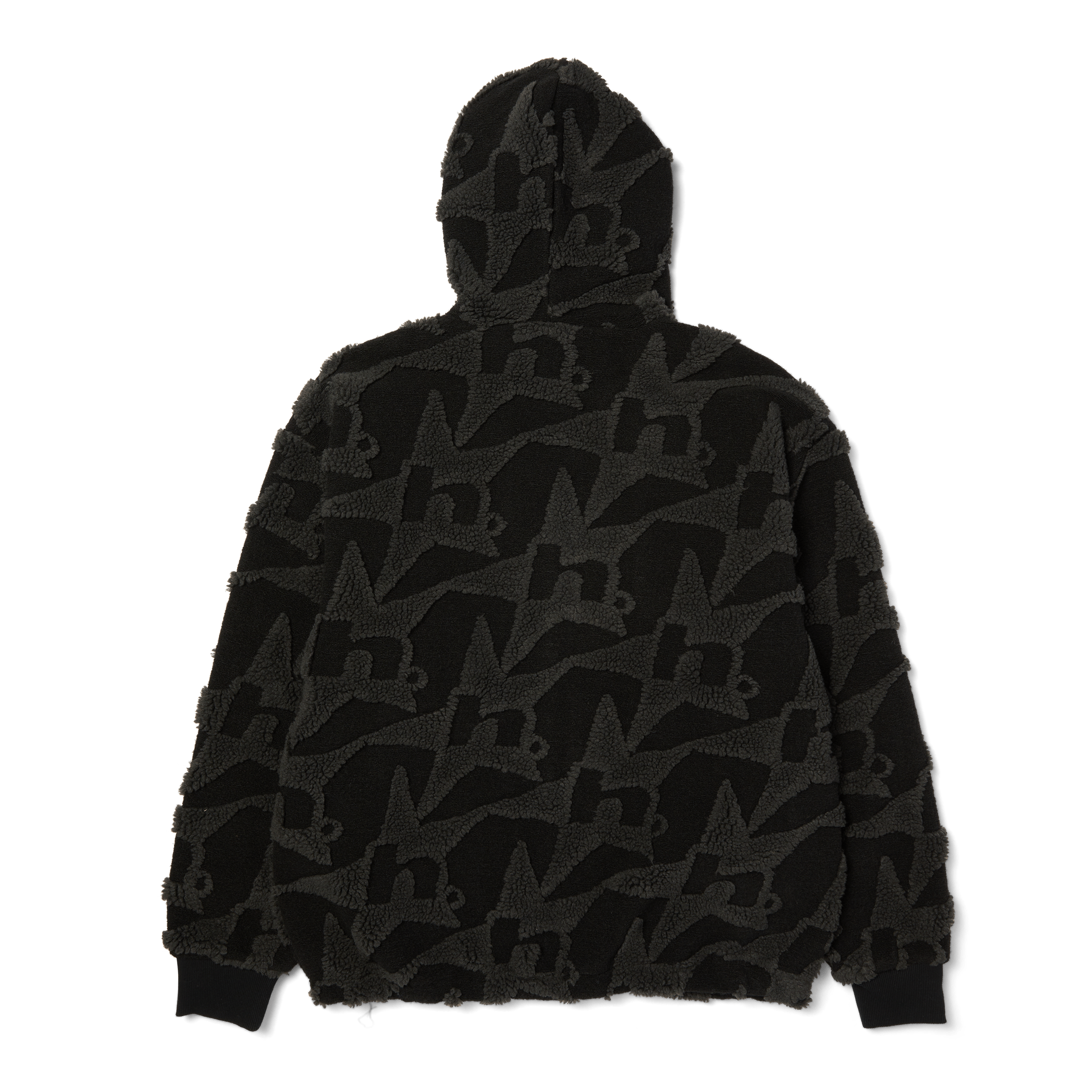 HUF H Star Repeat High Pile Jacket - Black - Kubanna