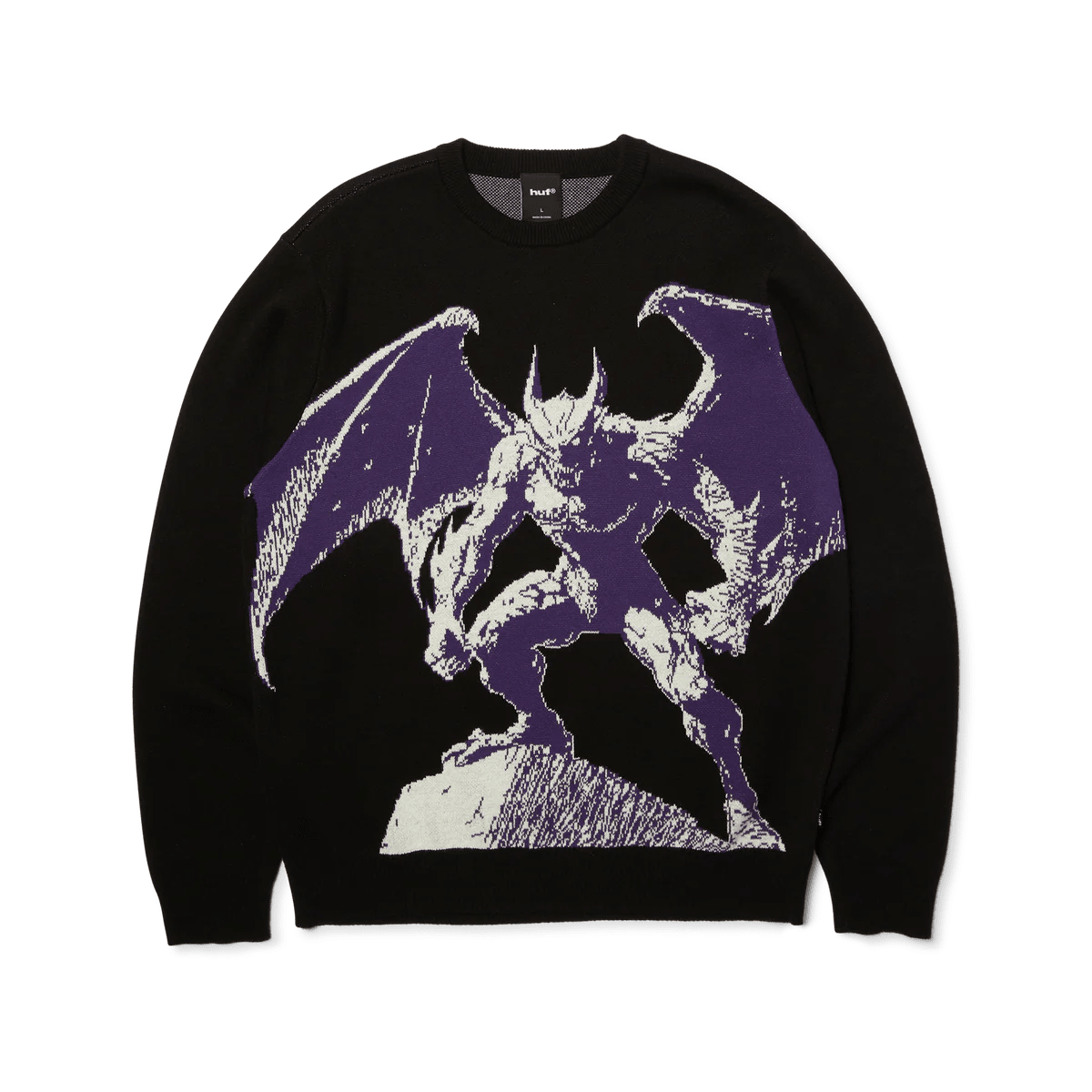 HUF Heaven Can Wait Crewneck - Black - Kubanna