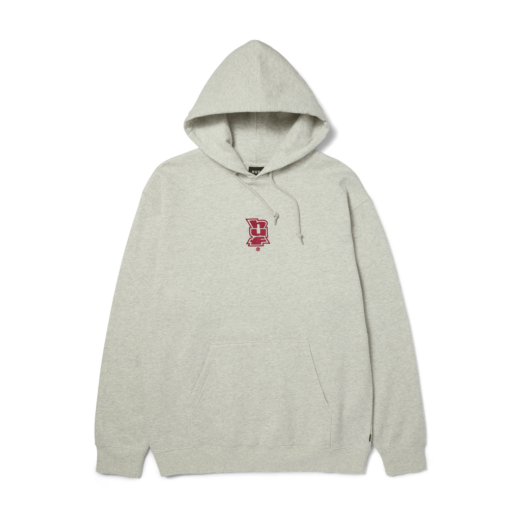 HUF Megablast Emb Hoodie - Ash Grey - Kubanna