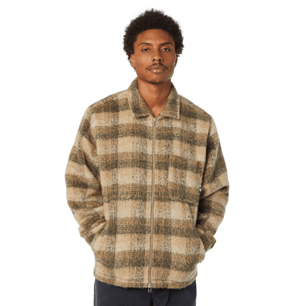 HUF Megablast Plaid Jacket - Desert - Kubanna