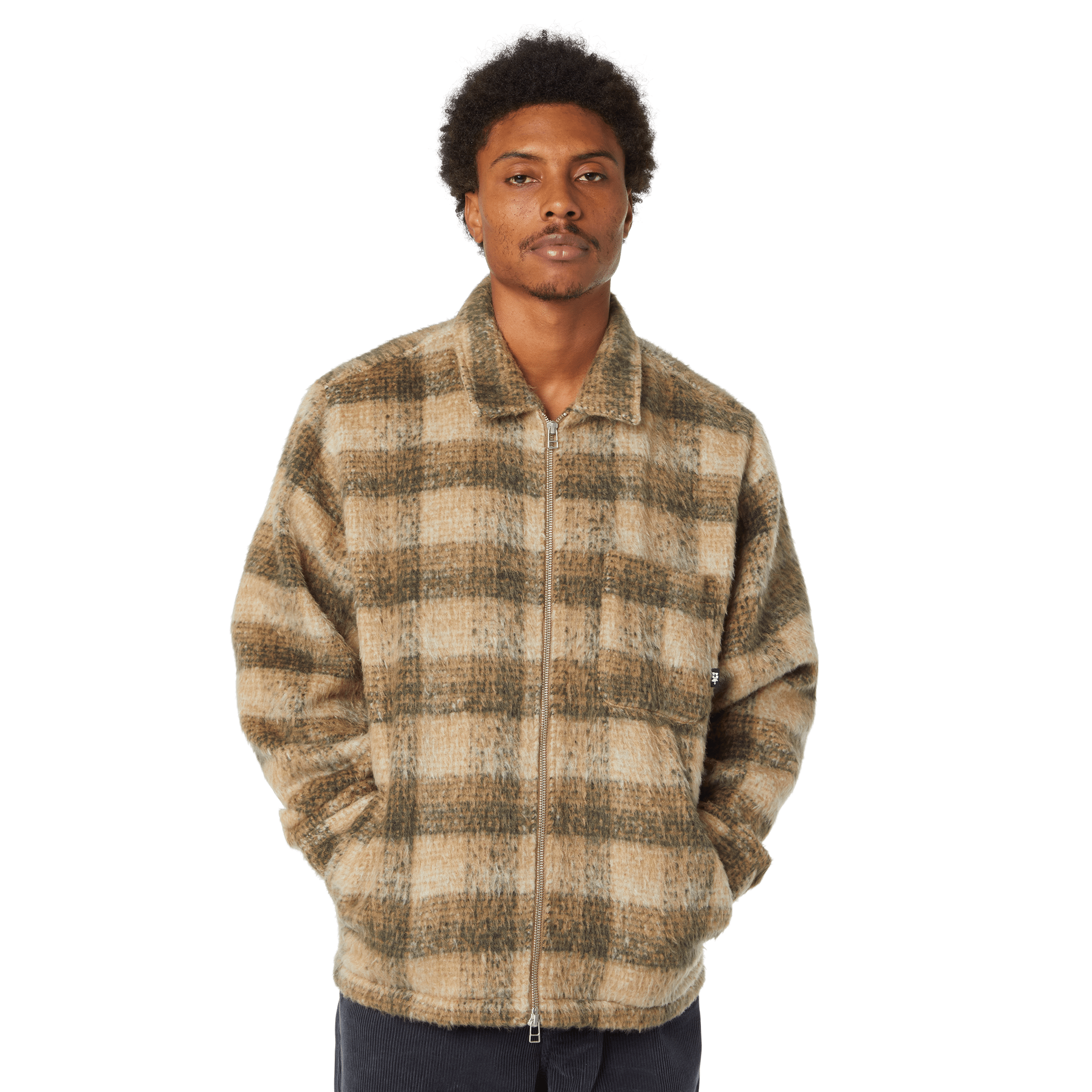 HUF Megablast Plaid Jacket - Desert - Kubanna