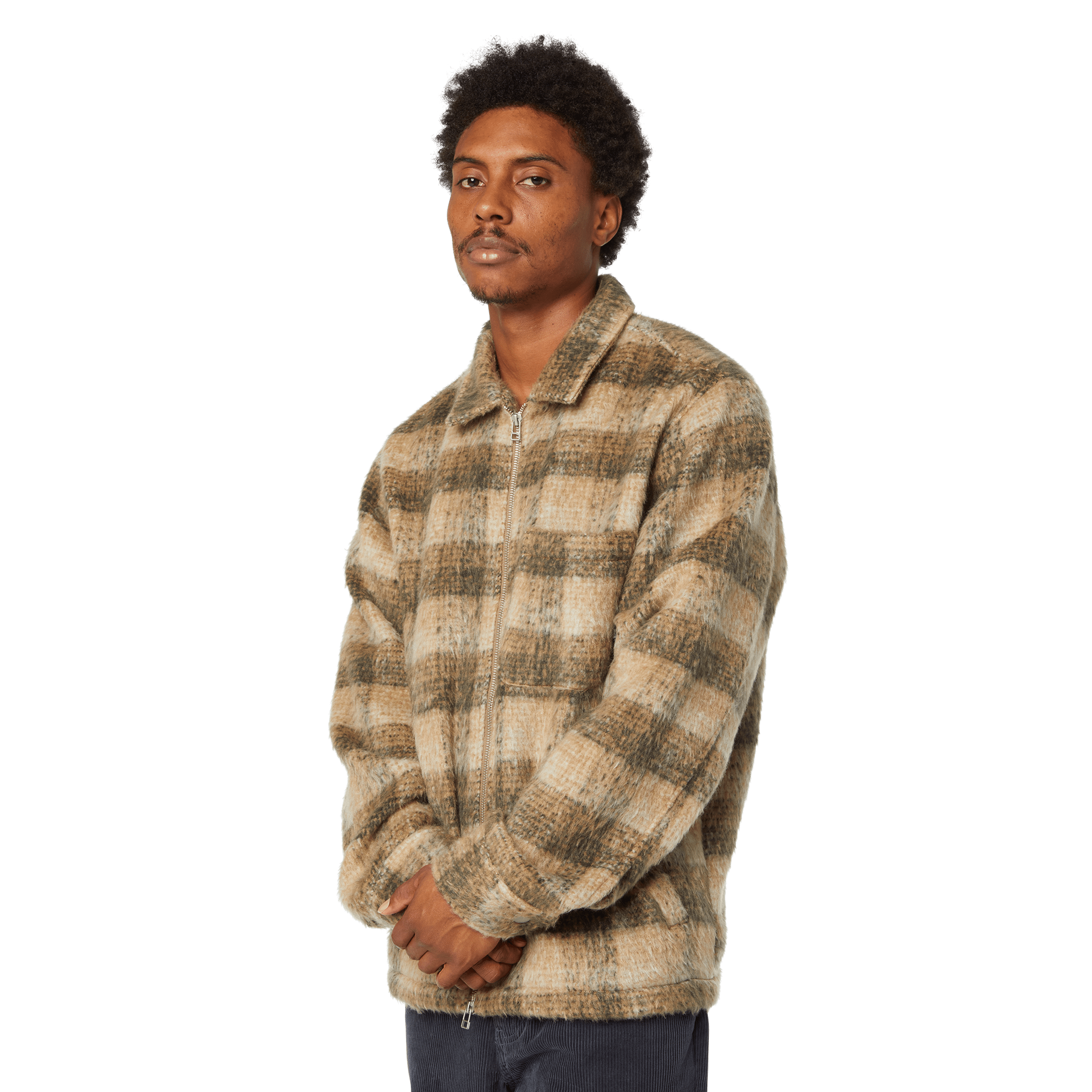 HUF Megablast Plaid Jacket - Desert - Kubanna