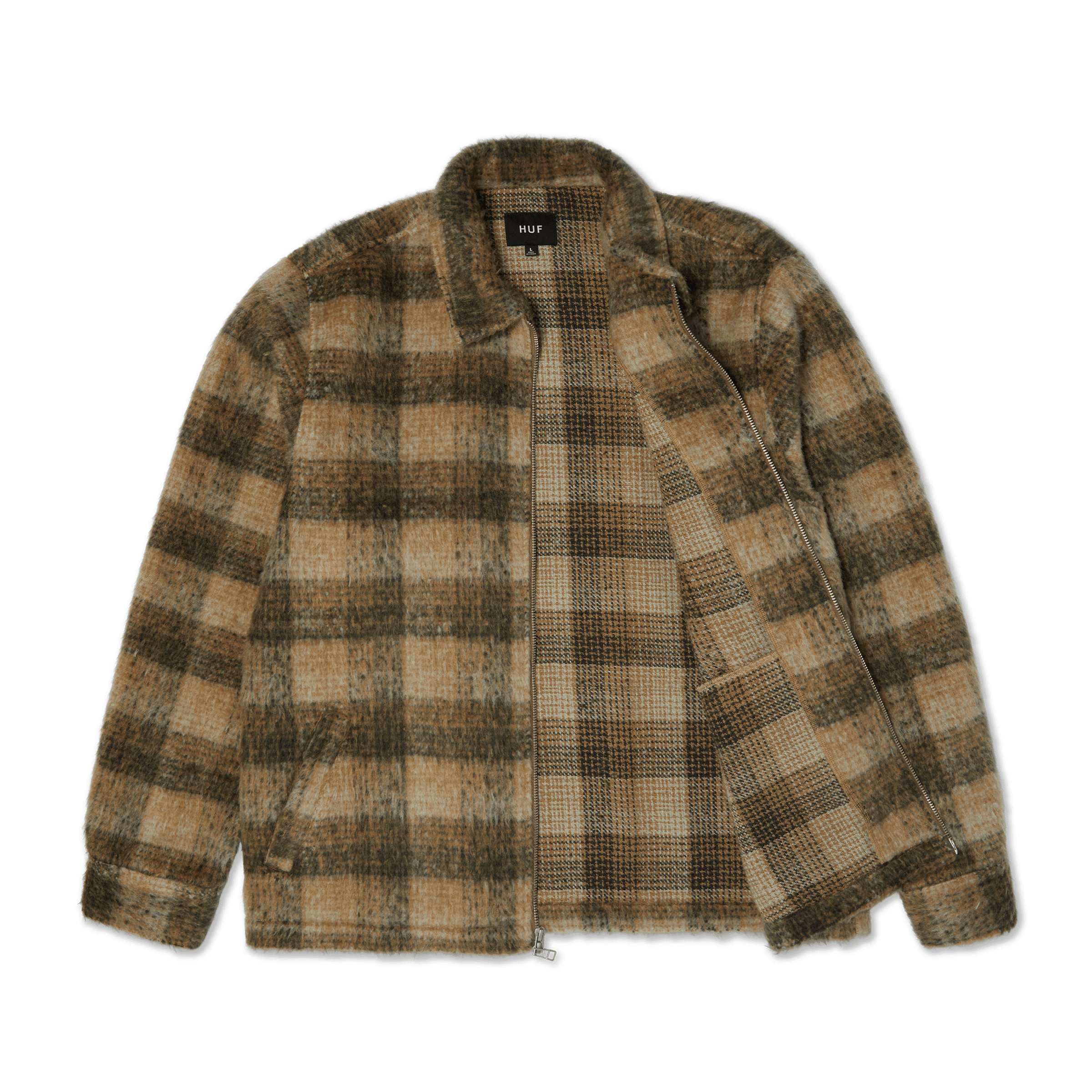 HUF Megablast Plaid Jacket - Desert - Kubanna