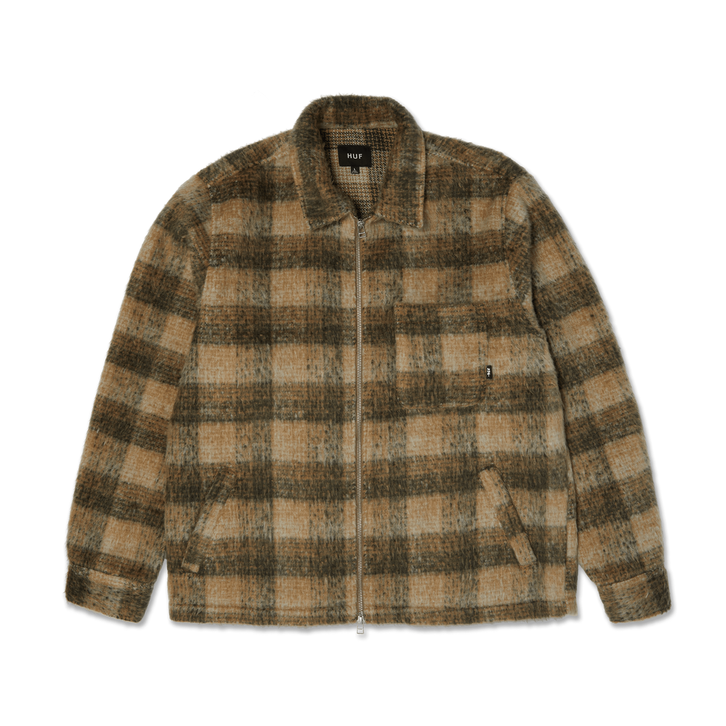 HUF Megablast Plaid Jacket - Desert - Kubanna