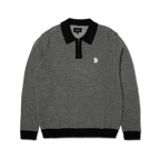 HUF Megablast Two Tone Waffle Sweater - Black/White - Kubanna