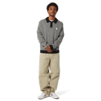 HUF Megablast Two Tone Waffle Sweater - Black/White - Kubanna