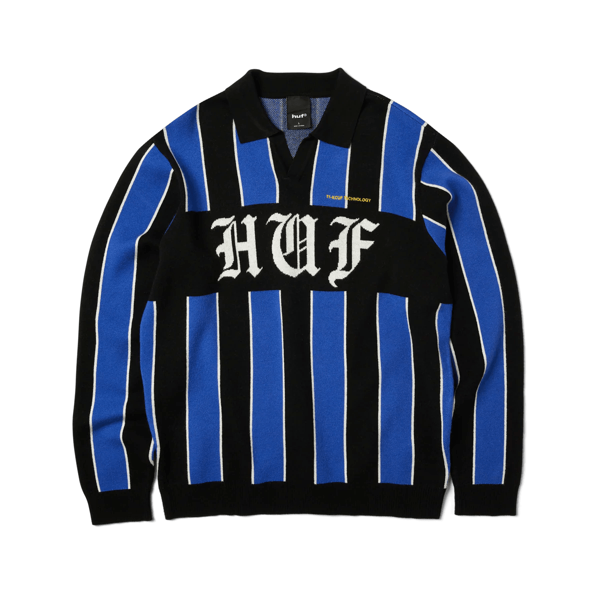 HUF | Midfield Jersey Sweater – Electric Blue - Kubanna