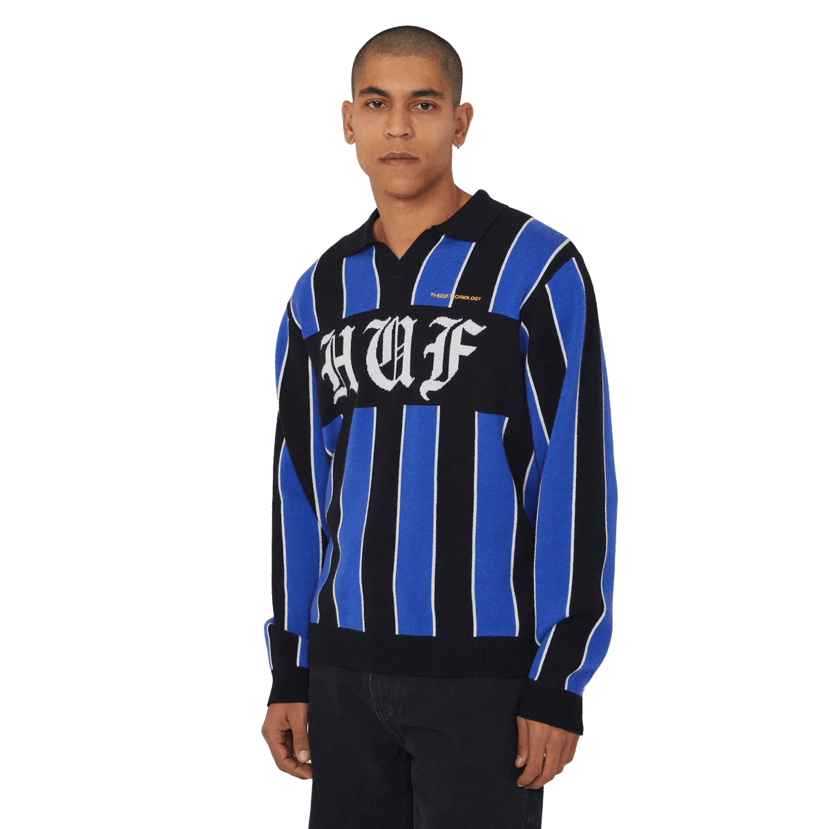 HUF | Midfield Jersey Sweater – Electric Blue - Kubanna