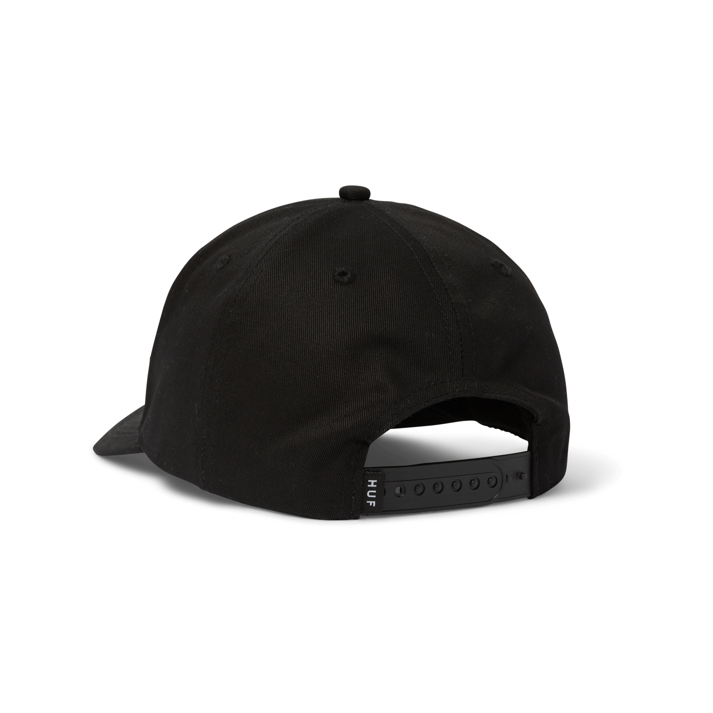 HUF Noble 6 Panel Snapback - Black - Kubanna