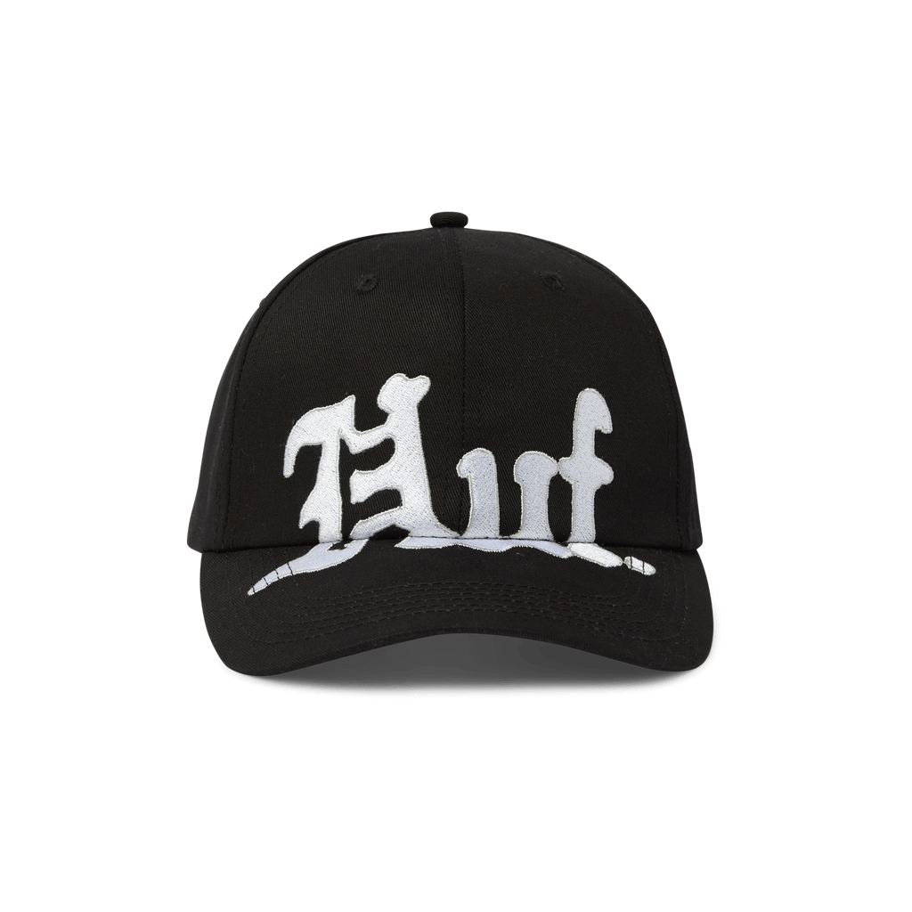 HUF Noble 6 Panel Snapback - Black - Kubanna