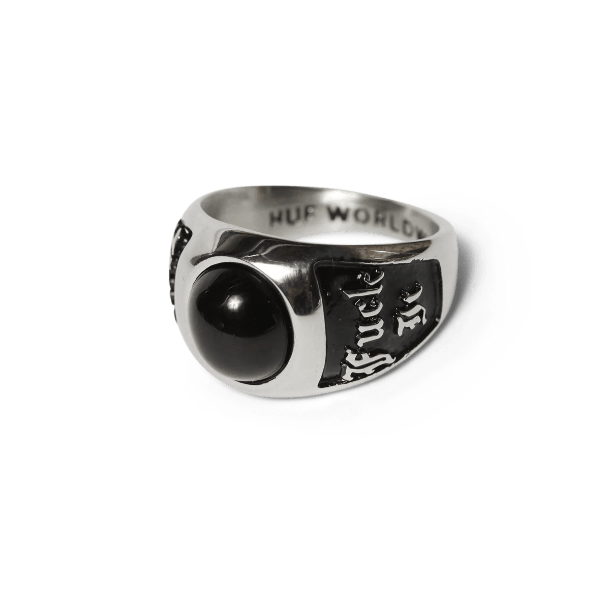 HUF | Onyx Signet Ring – Silver - Kubanna