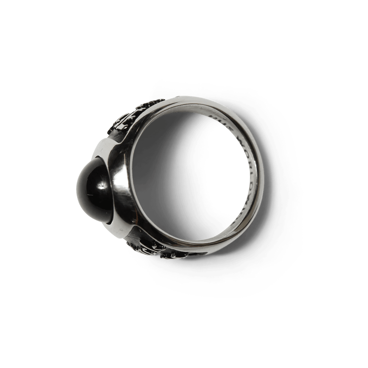 HUF | Onyx Signet Ring – Silver - Kubanna