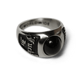 HUF | Onyx Signet Ring – Silver - Kubanna