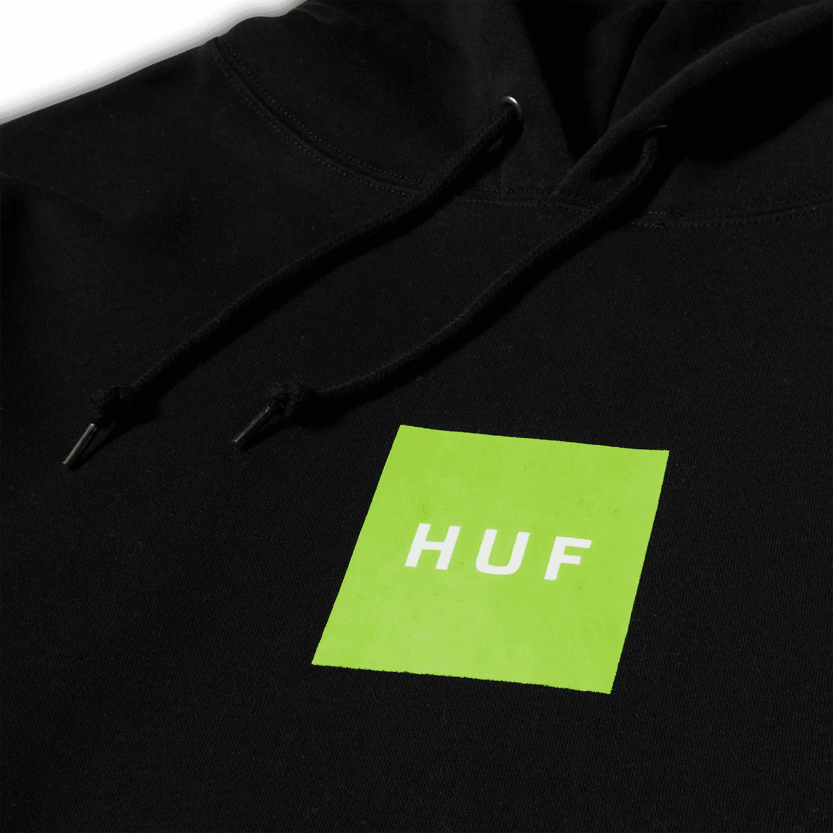 HUF | Set Box Logo Hoodie – Black/Lime - Kubanna