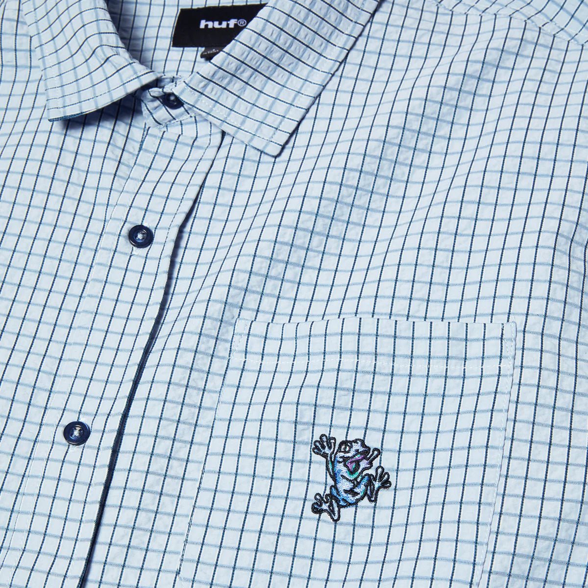 HUF | Stuck On You Plaid Shirt – Ice Blue - Kubanna