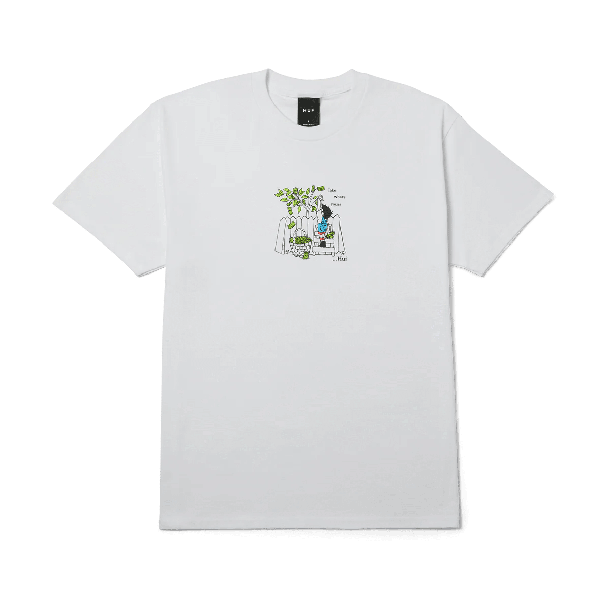 HUF | Take Yours T-shirt – White - Kubanna